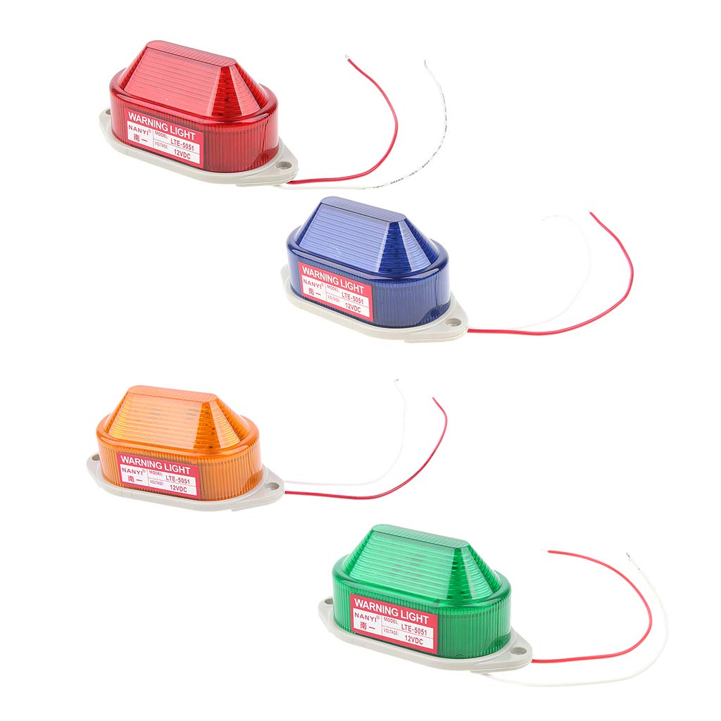Amzpas Gyrophare LED Balise Clignotante Magnétique - 12V - Pour Voiture, Urgence, Camping - 9 Modes