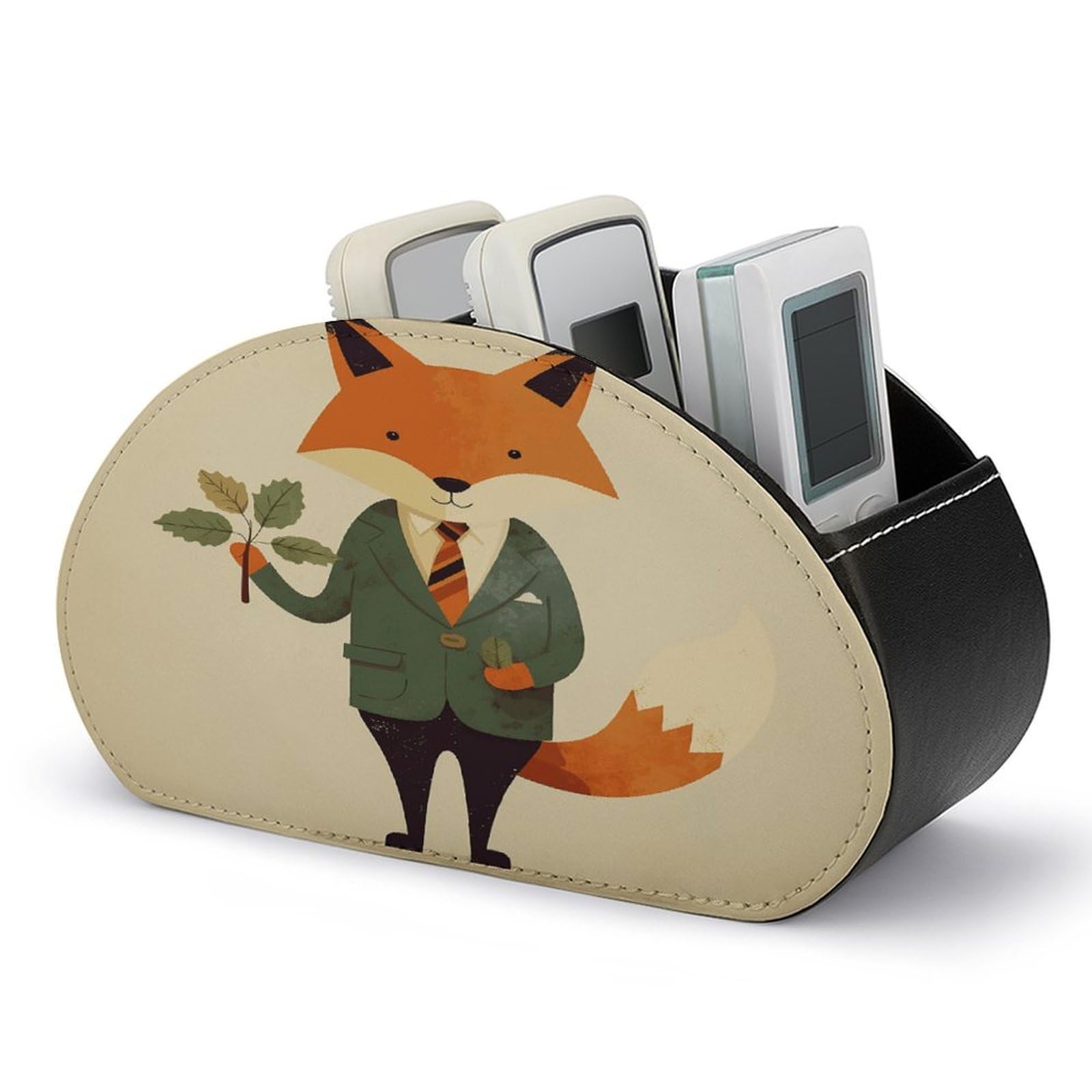 Btcowzrv Style Holding A Leaf Remote Control Holder With 5 Compartments
