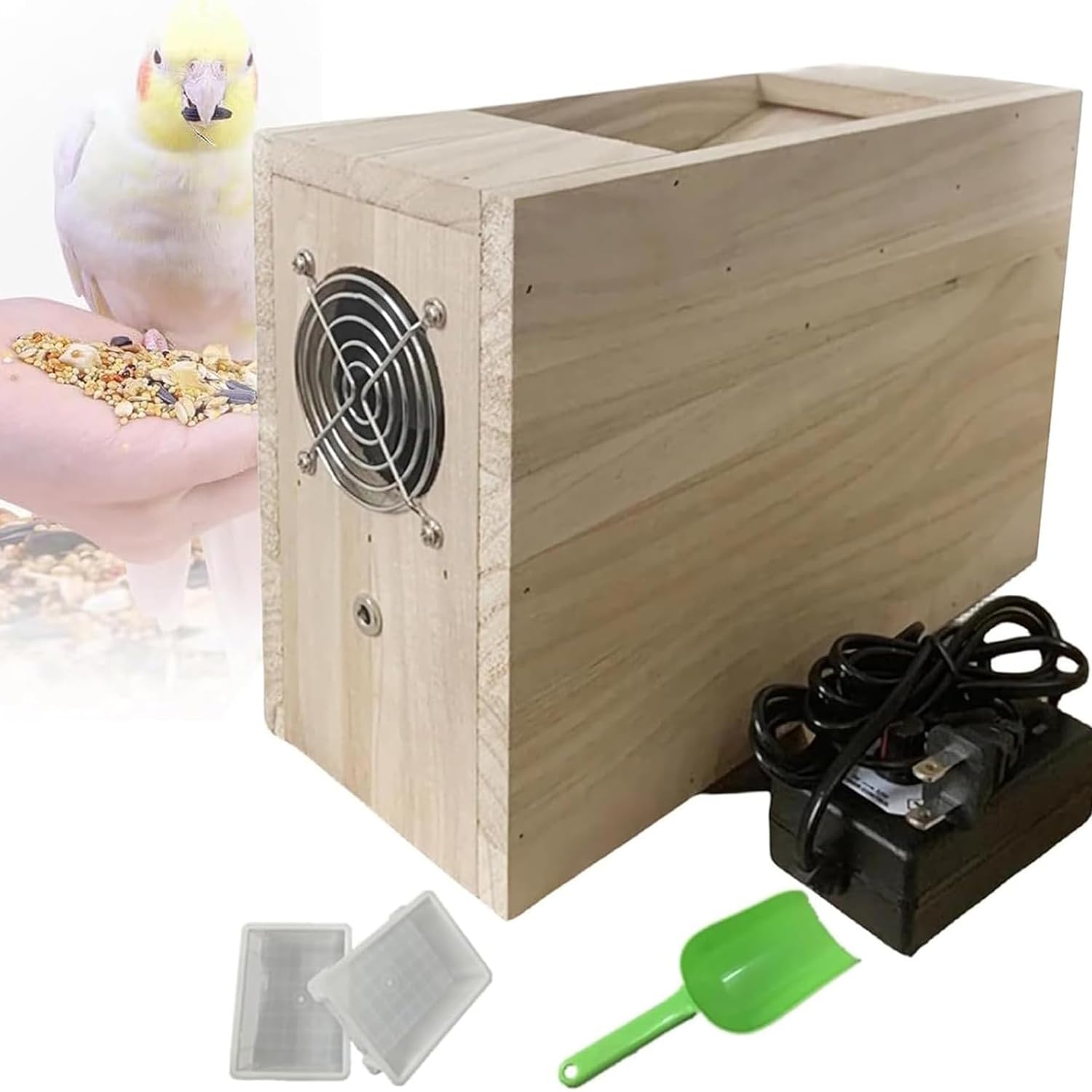 Macchina per la vagliatura del lancio del grano, vagliatrice per la pulizia del grano 100-240V, con ventola a velocità regolabile e porta di alimentazione ingrandita, porta di scarico inferiore, per