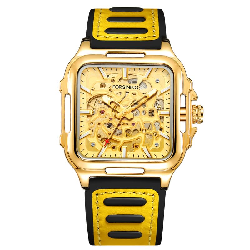 FORSINING Automatic Mechanical Skeleton Silicon Band Mens Watch - FSG8286 (B0D34LDMV4) Amazon Price History, Amazon Price Tracker
