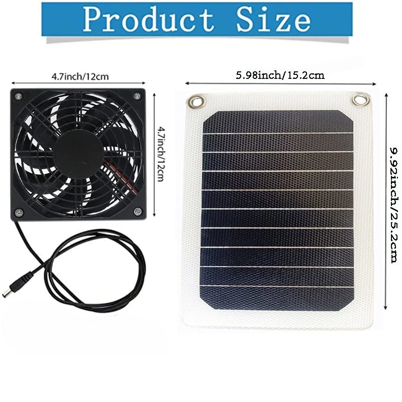 Pannello Solare Pannello Solare Ventilatore Solare 5W 6V Pannello Solare Pet Cool Ventilazione Generazione di Energia Pannello di Ricarica del Telefono Cellulare
