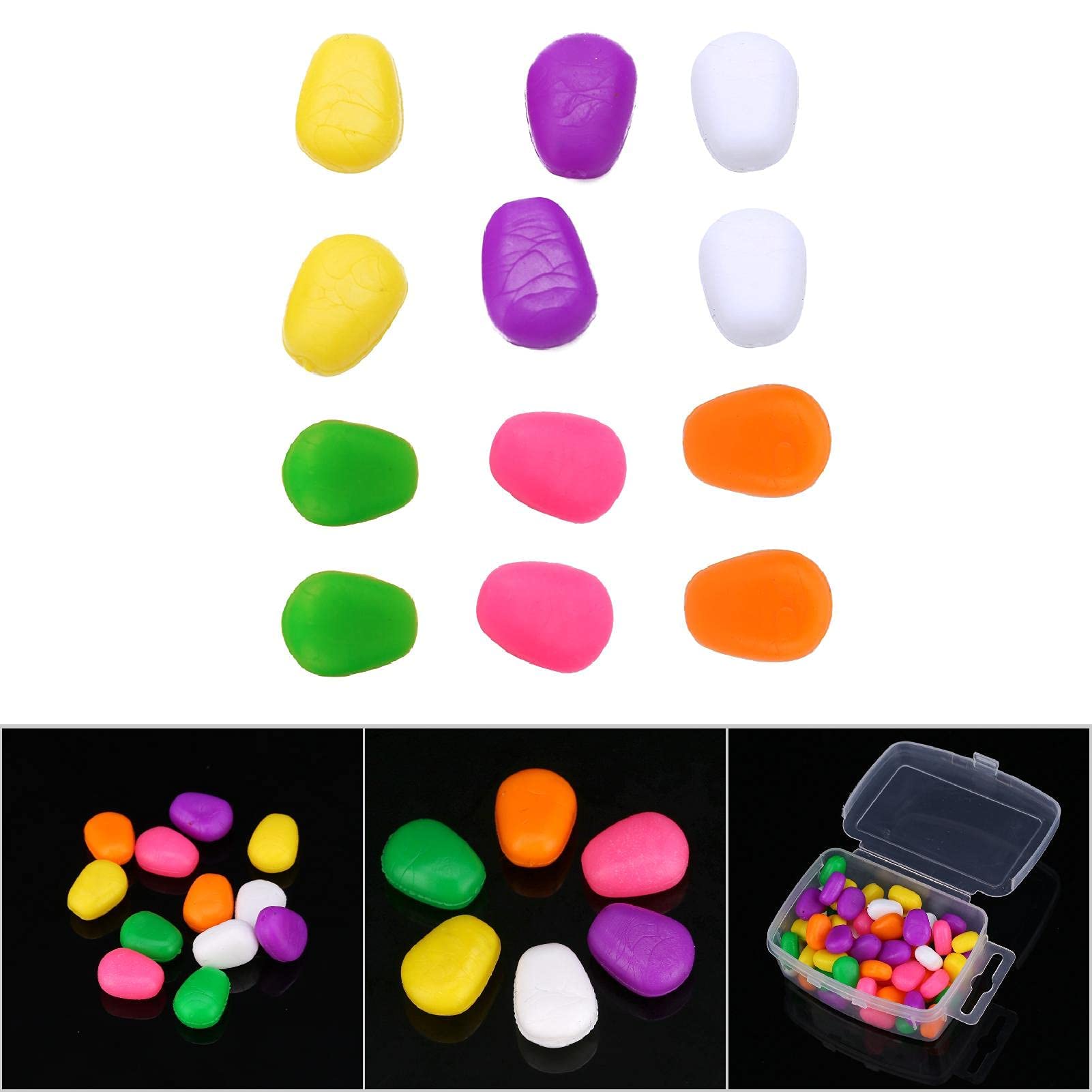 VGEBY 6pcs maíz Lure Bait, Suave Artificial Pop Up Flotante Pesca cebos, 7/6 Colors