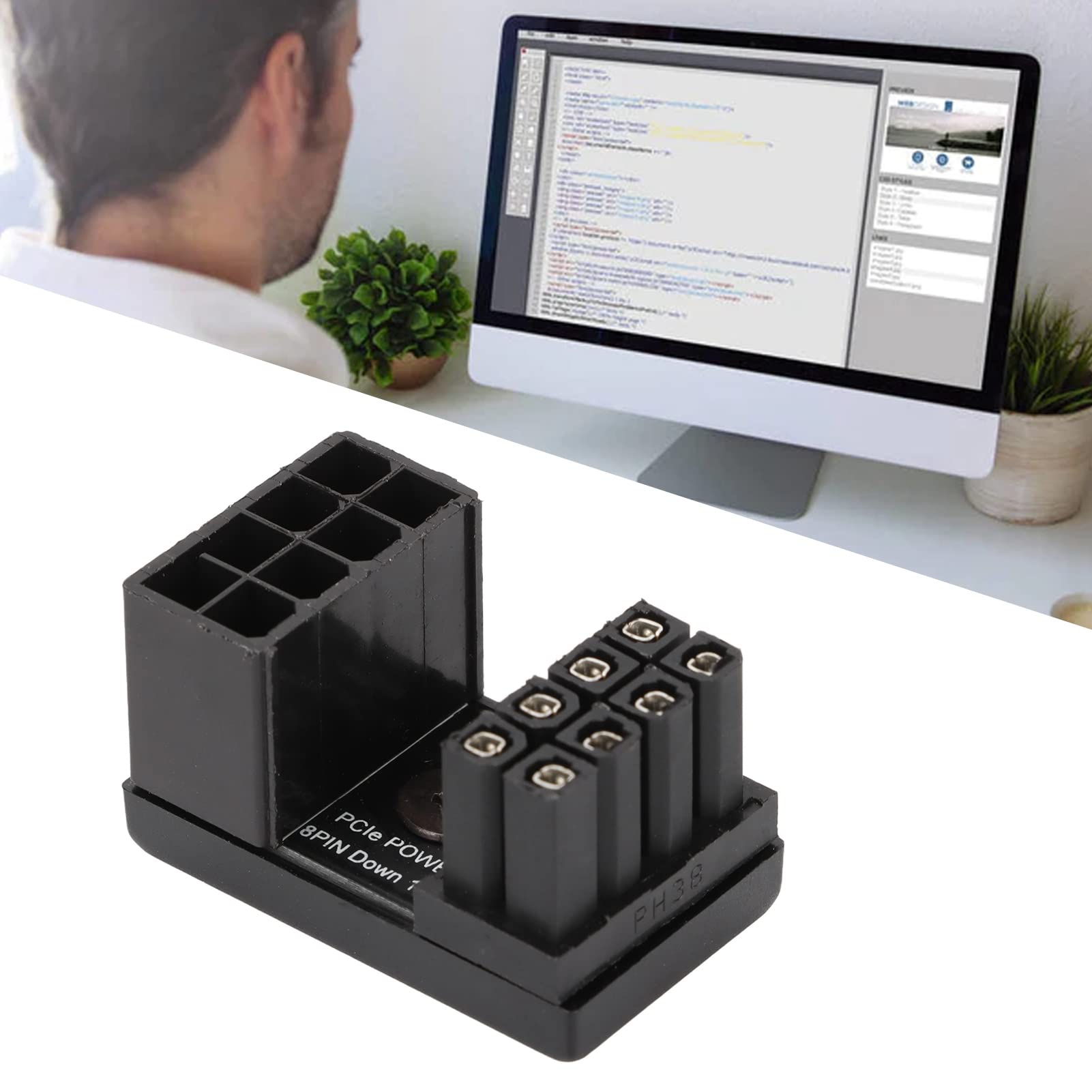 ATX 12V CPU 8 Broches Femelle Vers Double 8 Broches Mâle Pour Carte Mère CPU Adaptateur D'alimentation Séparateur En Y Câble D'extension 8 Broches