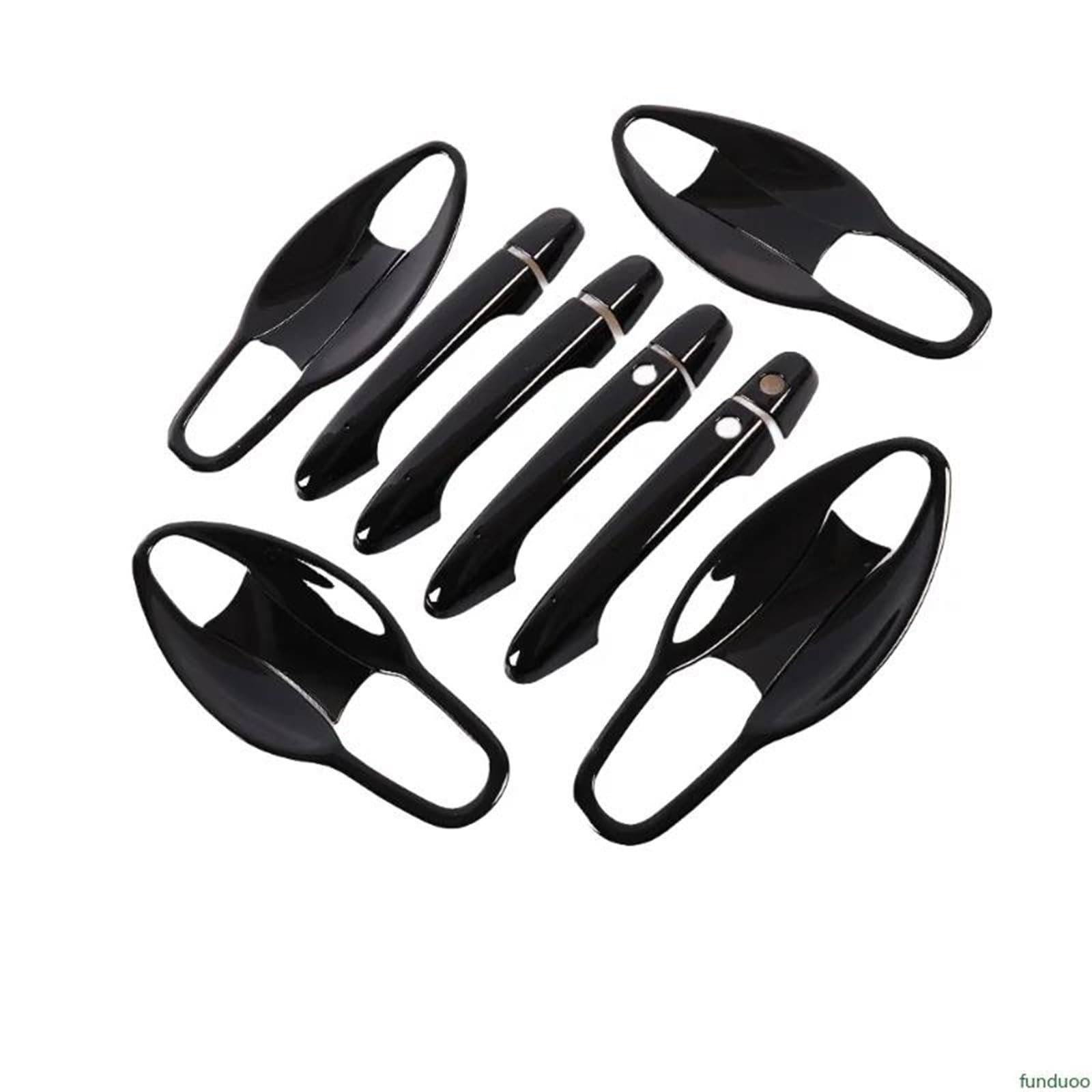 Atgcbcauf Black Handle-Bowl 2 Car Door Handle Covers Bowl Decor Trim For Cr-V Crv 2012-2016 Car Exterior Door Handles