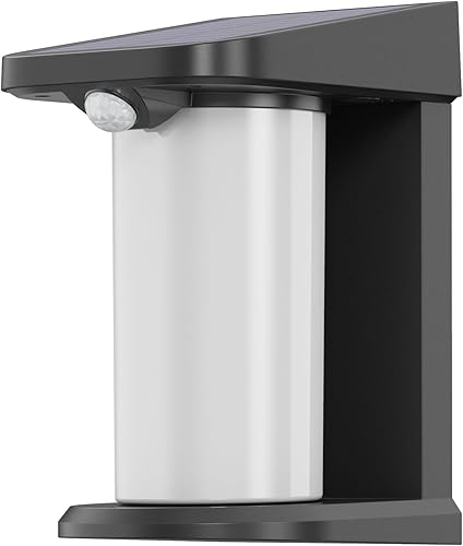 Luces solares de movimiento para exteriores, 2 modos de iluminación, IP54 impermeable, encendidoapagado automático, inalámbrico, adecuado para valla