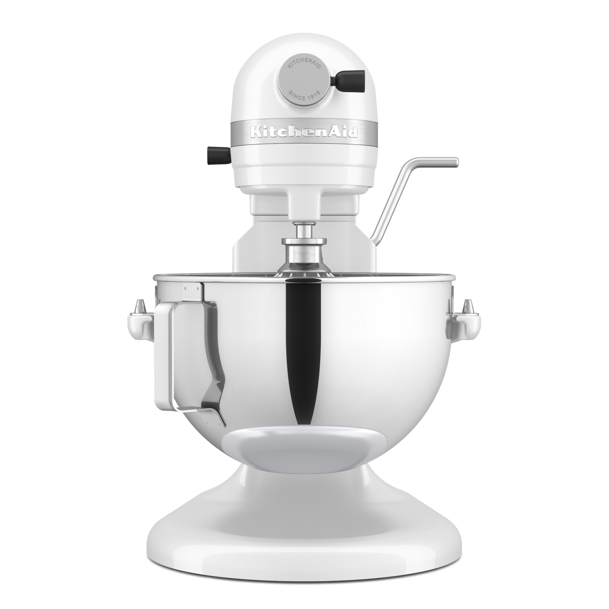 KitchenAid Planetaria Heavy Duty Bowl-Lift 5.2L, Corpo & Ingranaggi in Metallo, 11 Velocità con Avvio Morbido, Flex Edge Beater, 67 Punti Contatto, Bianco
