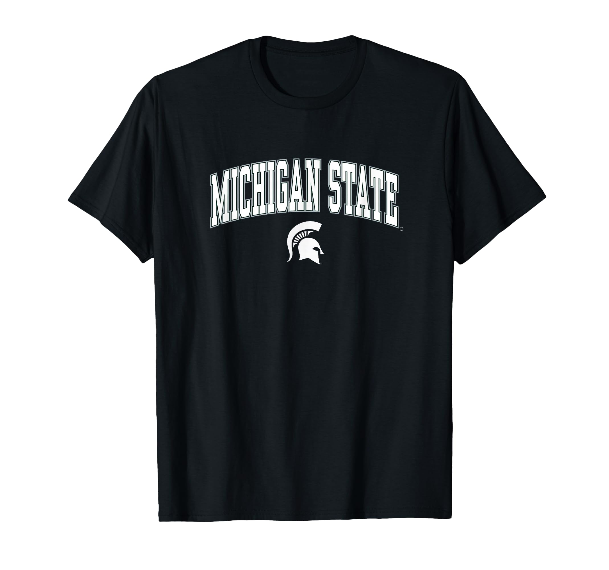 Michigan State Spartans Arch Over Black Officially Licensed T-Shirt