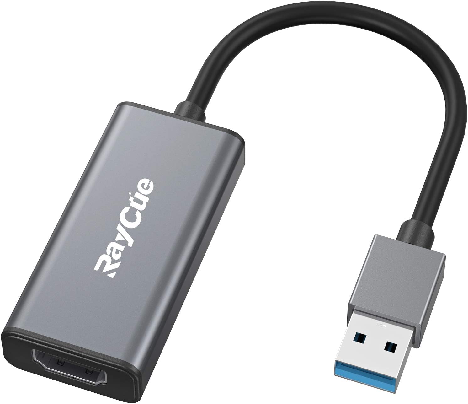 RayCue USB to HDMI, USB 3.0 to HDMI Adapter 1080P Video Graphics Converter for PC Laptop Projector HDTV, Compatible with Windows XP/7/8/8.1/10 (Not Support Mac, Linux and Vista)