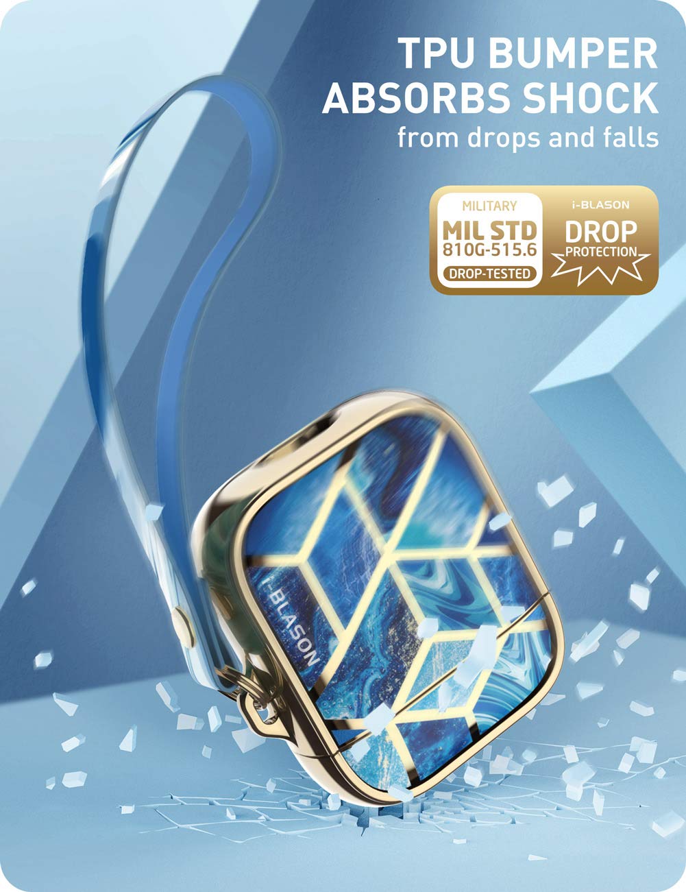 i-Blason Cosmo Etui ochronne do Apple Air Pods 1/2, Ocean
