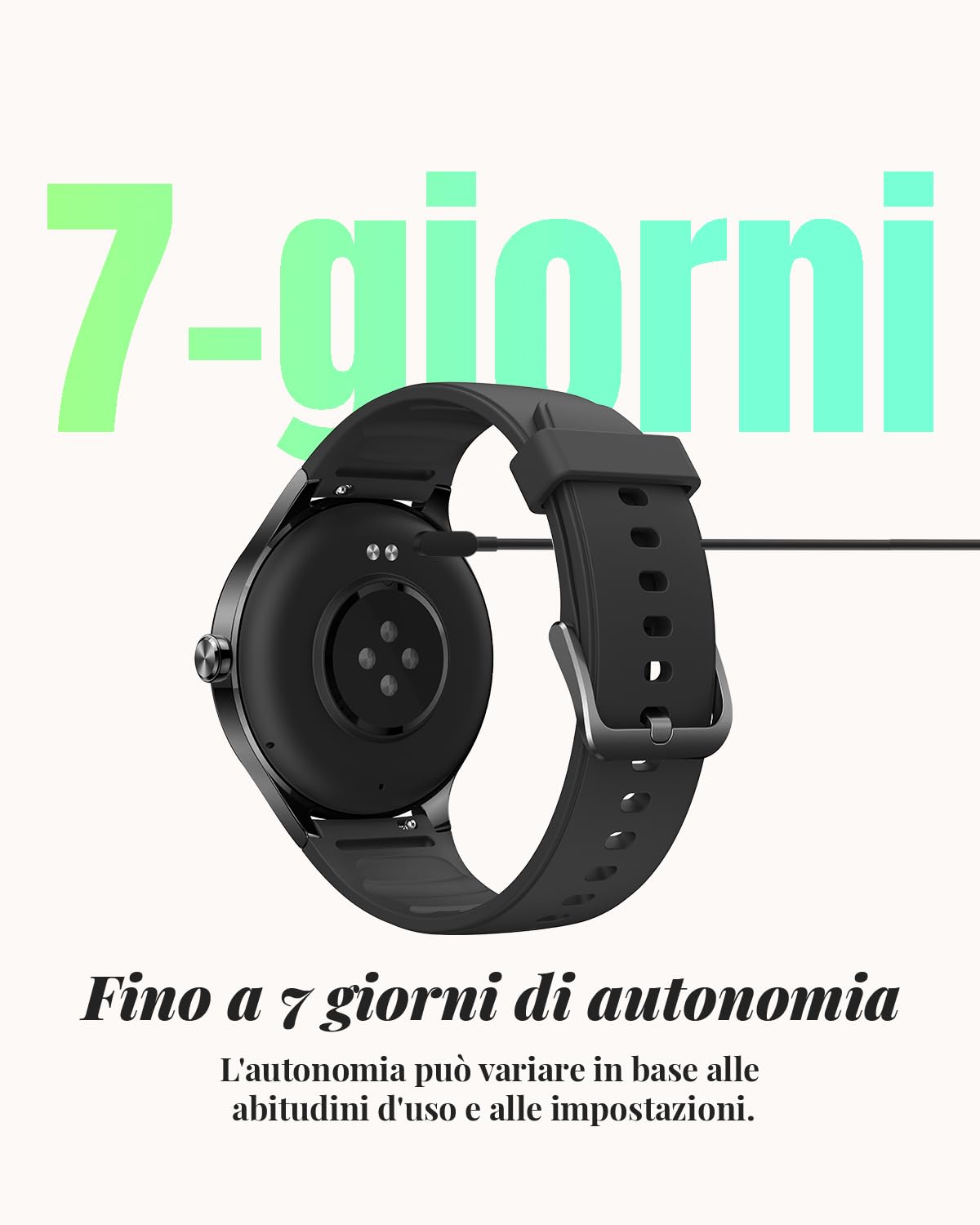 TOOBUR Smartwatch Uomo Donna, Orologio Contapassi, Fitness Tracker, Nero | 40mm Smart Watch Rotondo Compatibili con Android/iOS, Rispondere al Telefono, Smartwatch Salute Femminile, Impermeabile IP68