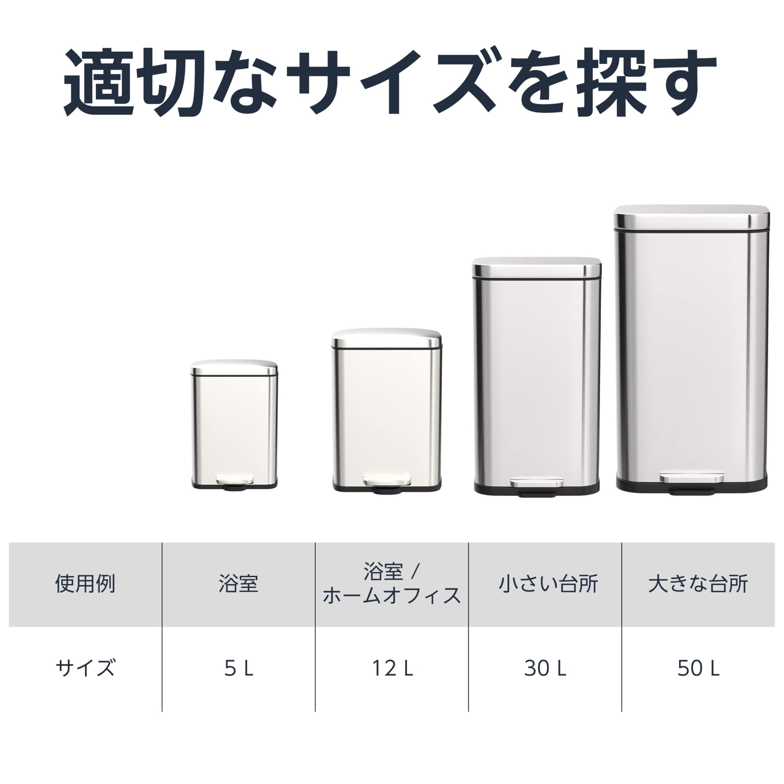 Amazon｜ゴミ箱 30L ソフトクローズ 静音 ふた付き ペダル付き