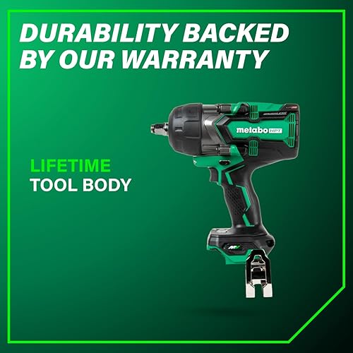 Miniatura 15 de Metabo HPT Llave de impacto de 12 pulgada sin escobillas inalámbrica MultiVolt de 36 V, herramienta eléctrica preferida, potente par con