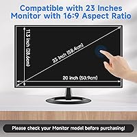 Vista 7 de Paquete de 2 cubiertas antideslumbrantes para pantalla de computadora de 23 pulgadas, protección ocular, película antirreflejos mate para 23