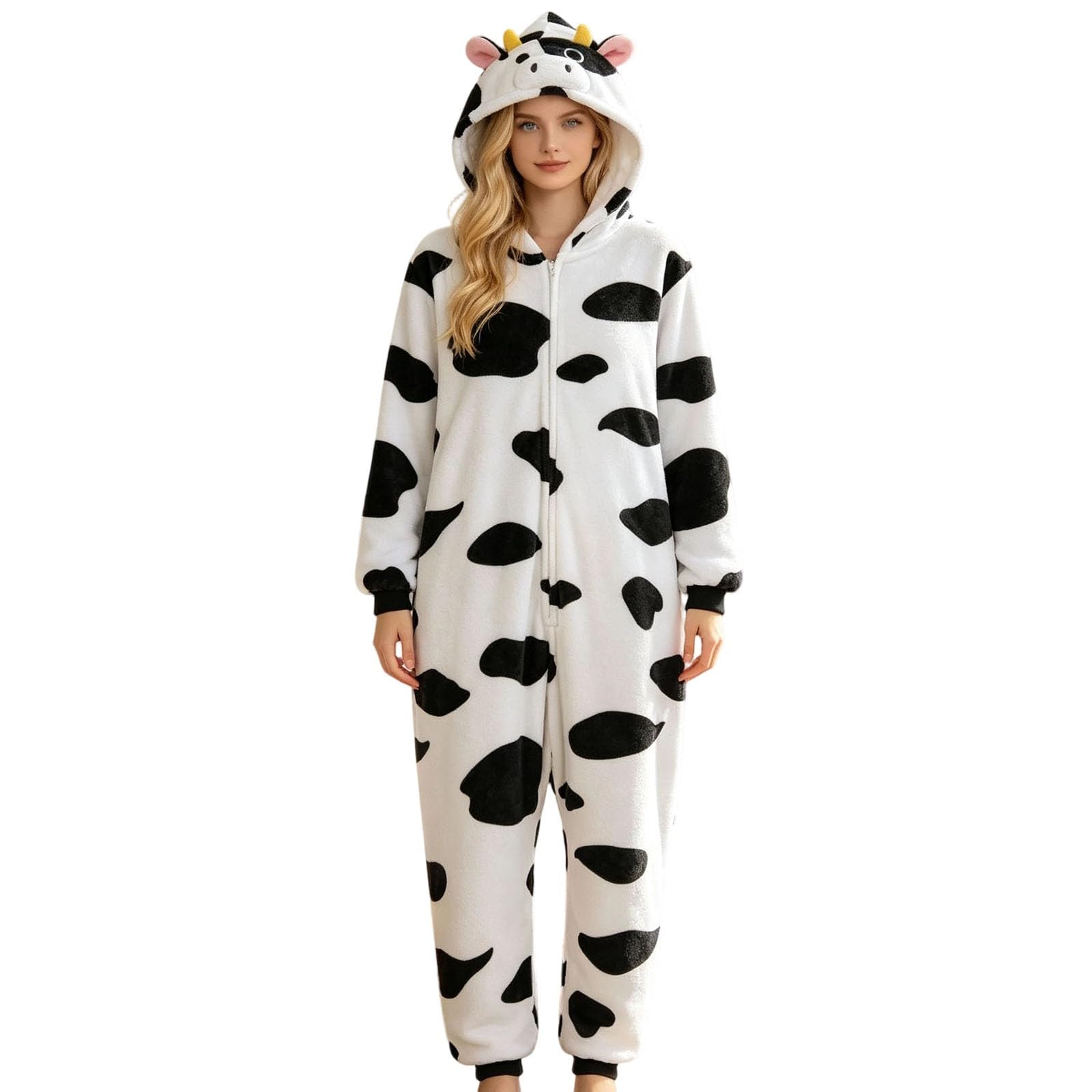 Mono Acogedor con Estampado de para Invierno – con Cremallera, Ropa de Estar por casa de Forro Polar para y Adolescentes.