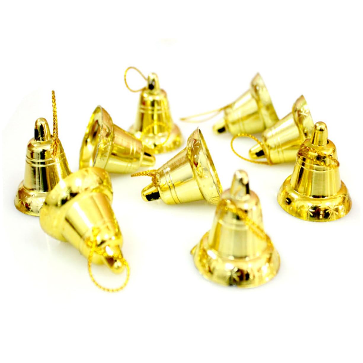Campanas de Navidad,Adornos navideños Believe Bell 30 Piezas de Manualidades for Campanas navideñas, Campanas Colgantes