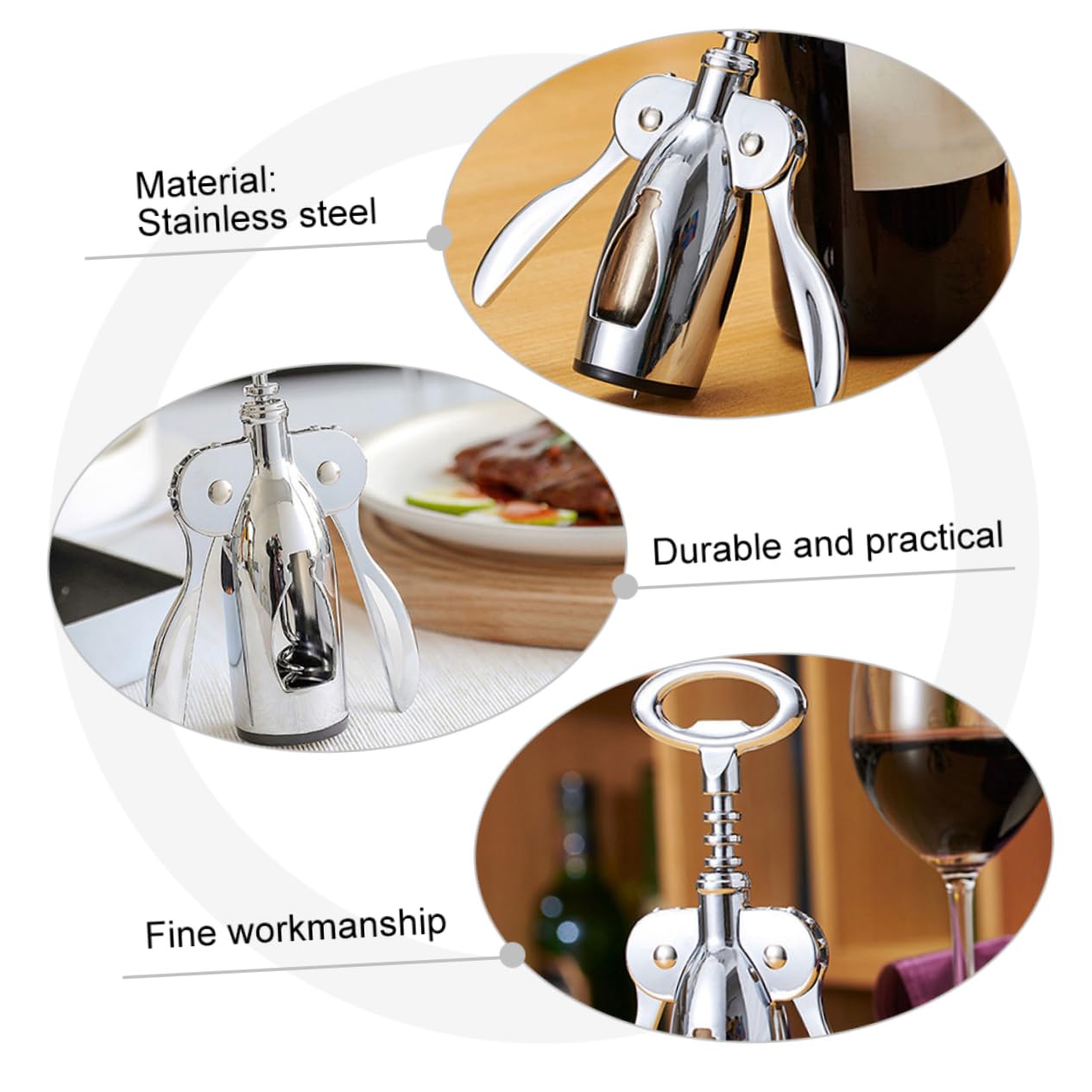 Apribottiglie Multi Uso Jokari - Apriscatole Manuale Con Presa Morbida - 4 In 1 Per Barattoli E Bibite