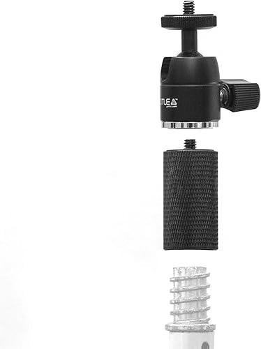 Miniatura 5 de GRIFITI Nootle - Adaptador de poste de pintura 34-5 a 14-20 y mini cabezal de bola que convierte los postes de extensión de los pintores en cámaras,