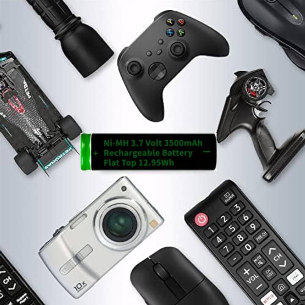 18650 Ladegerät Mit 4 Akkus - LCD Display Ladegerät Für Wiederaufladbare Batterien