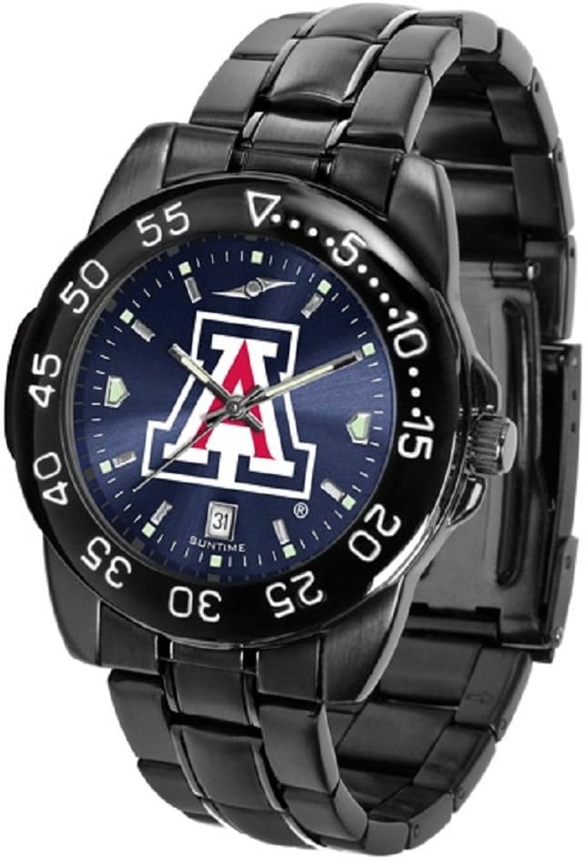 SunTime Collegiate Fantom Sport Anochrome Premium Mens Watch with Gunmetal Band (Arizona)