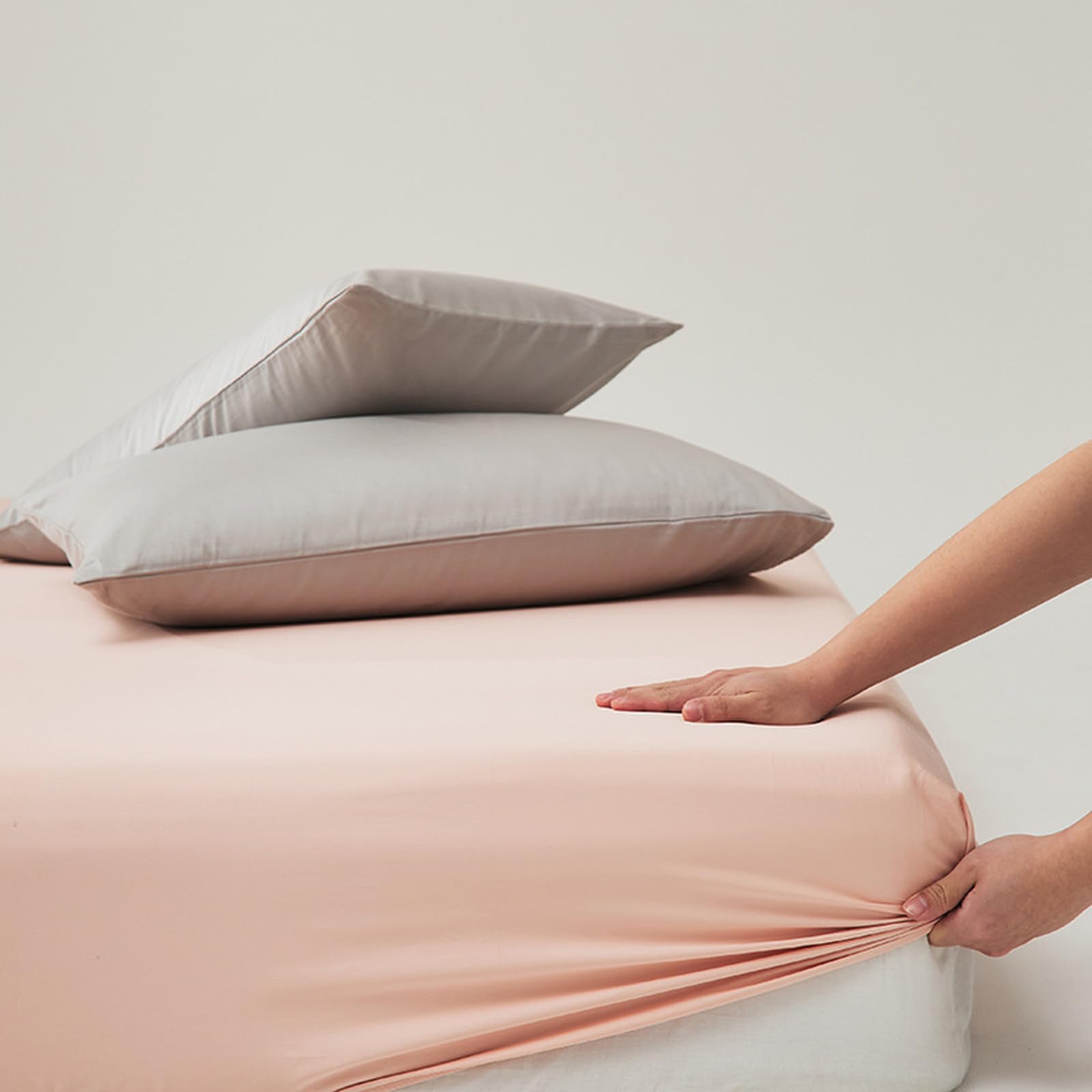 Jersey Drap-Housse Drap de lit 200x220 Drap Housse Extensible Respirant Doux pour Protège Matelas Épais