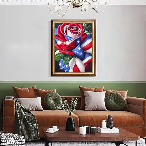 Miniatura 10 de Acudotr Kits de pintura de diamantes para adultos, kits de arte de diamantes 5D para principiantes, kits de pintura de diamantes de taladro completo