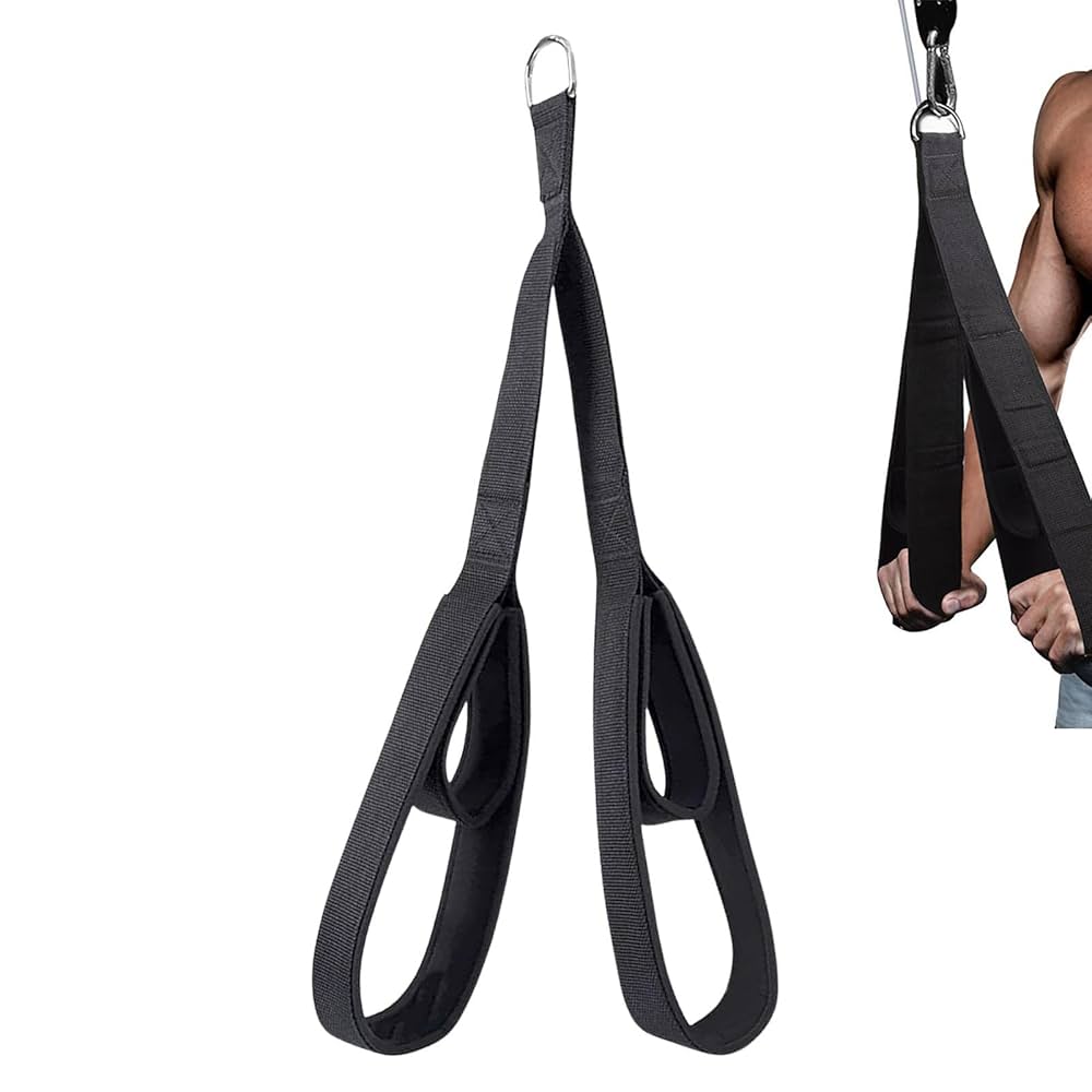 筋トレ器具　トライセップロープ　上腕三頭筋　マシンロープ　トレーニング器具　黒 楽天市場】トライセップロープ トライセプスロープ 上腕三頭筋