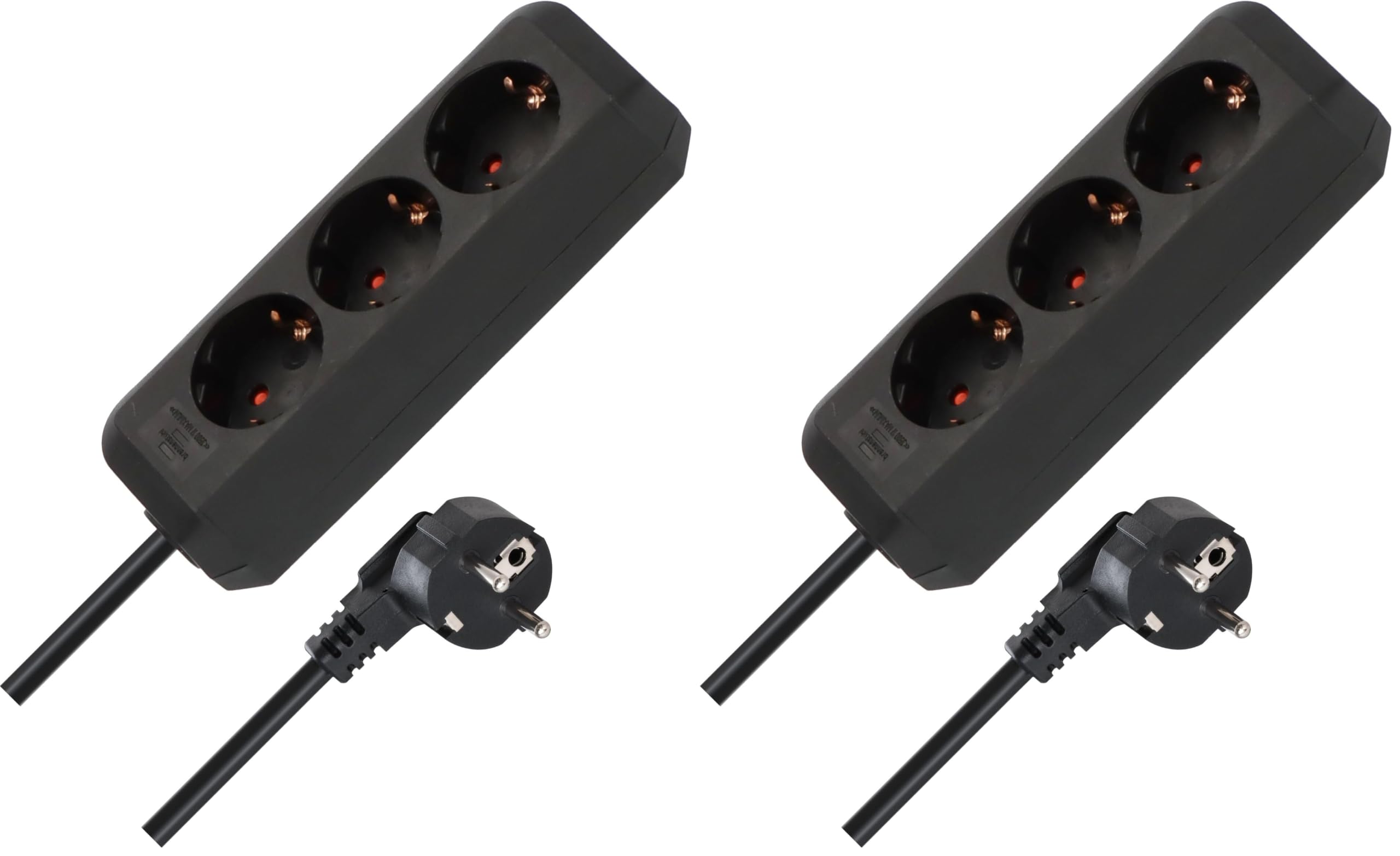 Regleta de 3 tomas Brennenstuhl sin interruptor para un flujo continuo