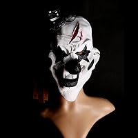 Vista 25 de YU FENG Máscara de disfraz para Halloween, mascarada, cosplay, fiesta divertida