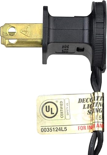 Miniatura 2 de Northlight Mini luces incandescentes de Navidad, transparente, cable negro de 10 pies, 50 unidades