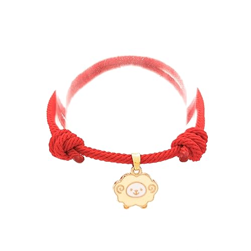 Miniatura 3 de Tutti Jewelry - Abundance Sheep Adjustable Bracelet- Sheep Charm Bracelet - Red Rope Lucky Bracelet - New Years eve gift symbol of good fortune (1