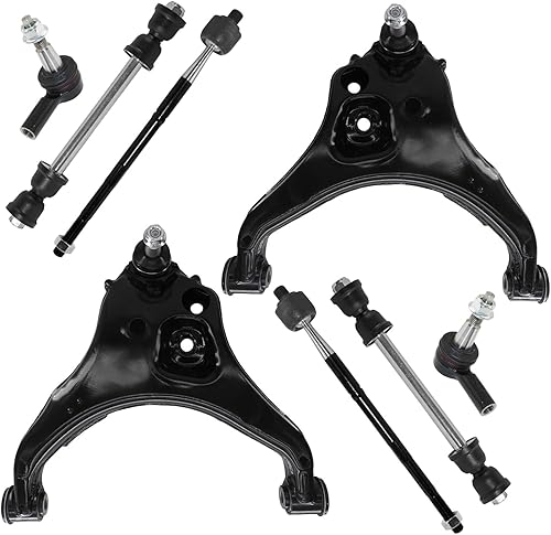 Miniatura 997 de Detroit Axle - Kit de brazos de control de extremo delantero RWD para Dodge Ram 03-06 2500 3500, 2 brazos de control superior con rótula 2 varillas