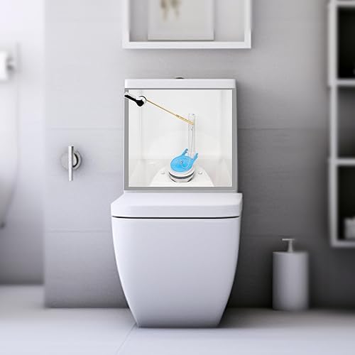 Miniatura 2 de Hibbent - Repuesto para aleta de inodoro, compatible con Gerber 99-788, 3 pulgadas, ahorro de agua, alto rendimiento, fácil de instalar, color azul