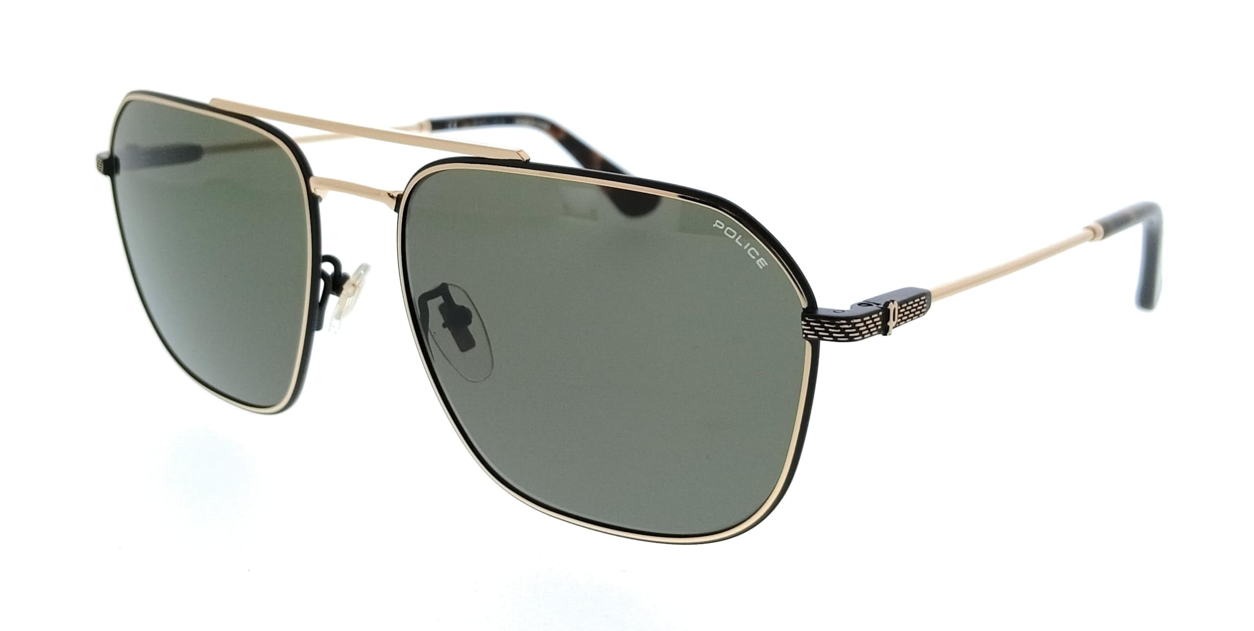 Police Men's Shiny Total Rose Gold Splf64 Sunglasses, 60