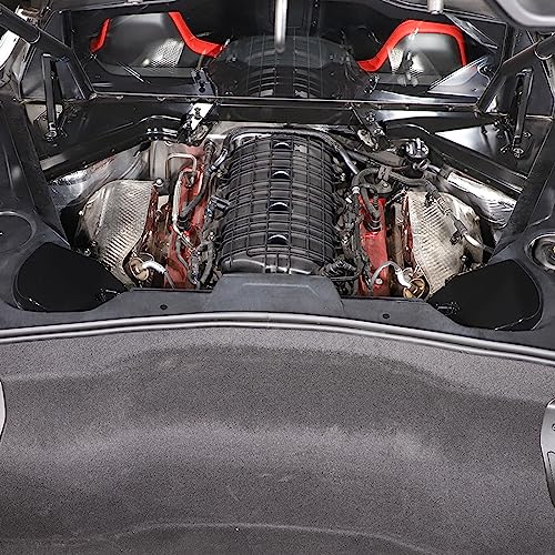 Image of TOYCIDFG Engine Bay Shock Protection Panel Cover Trim Compatible with Chevrolet C8 Corvette 2020-2025 Absorbing Tower Cover Caps (Gloss Black)