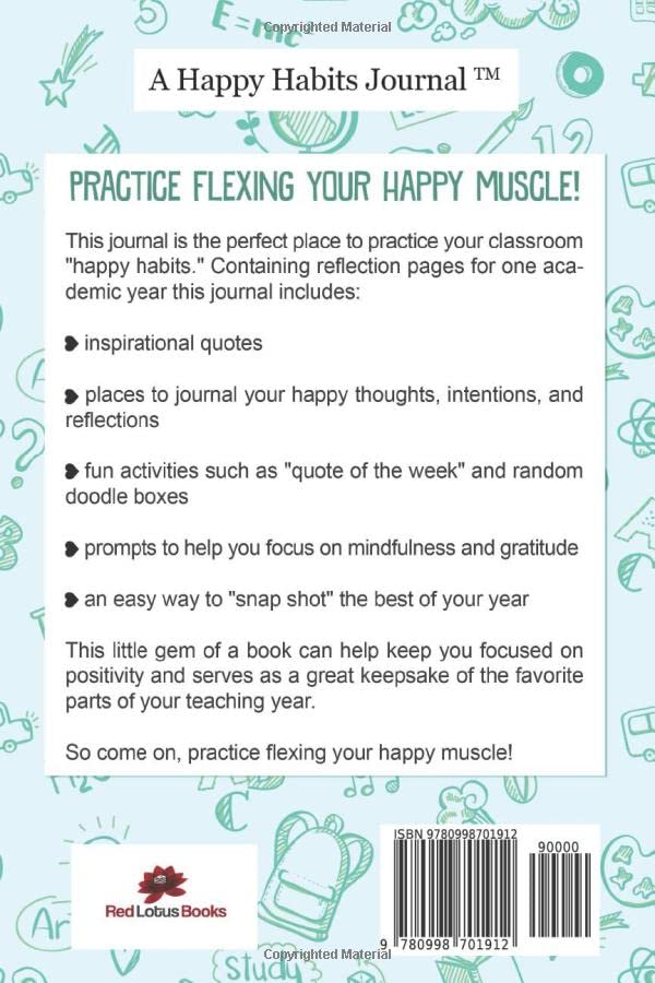 Positive Mindset Journal For Teachers: A Year of Happy Thoughts, Inspirational Quotes, and Reflections for a Positive Teaching Experience (Teacher ... for Teachers and School Administrators) image 3