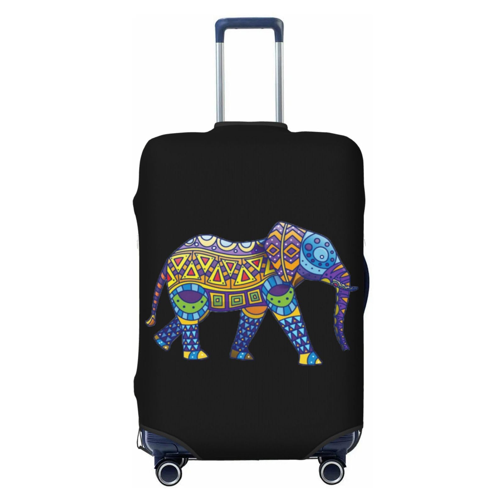 Westch Colorful Elephant Suitcase Cover Â€“ Luggage Protector And Skin Â€“ Durable, Adjustable, And Scratchproof Baggage Shield Â€“ An Essential Travel Gear For Frequent Flyers