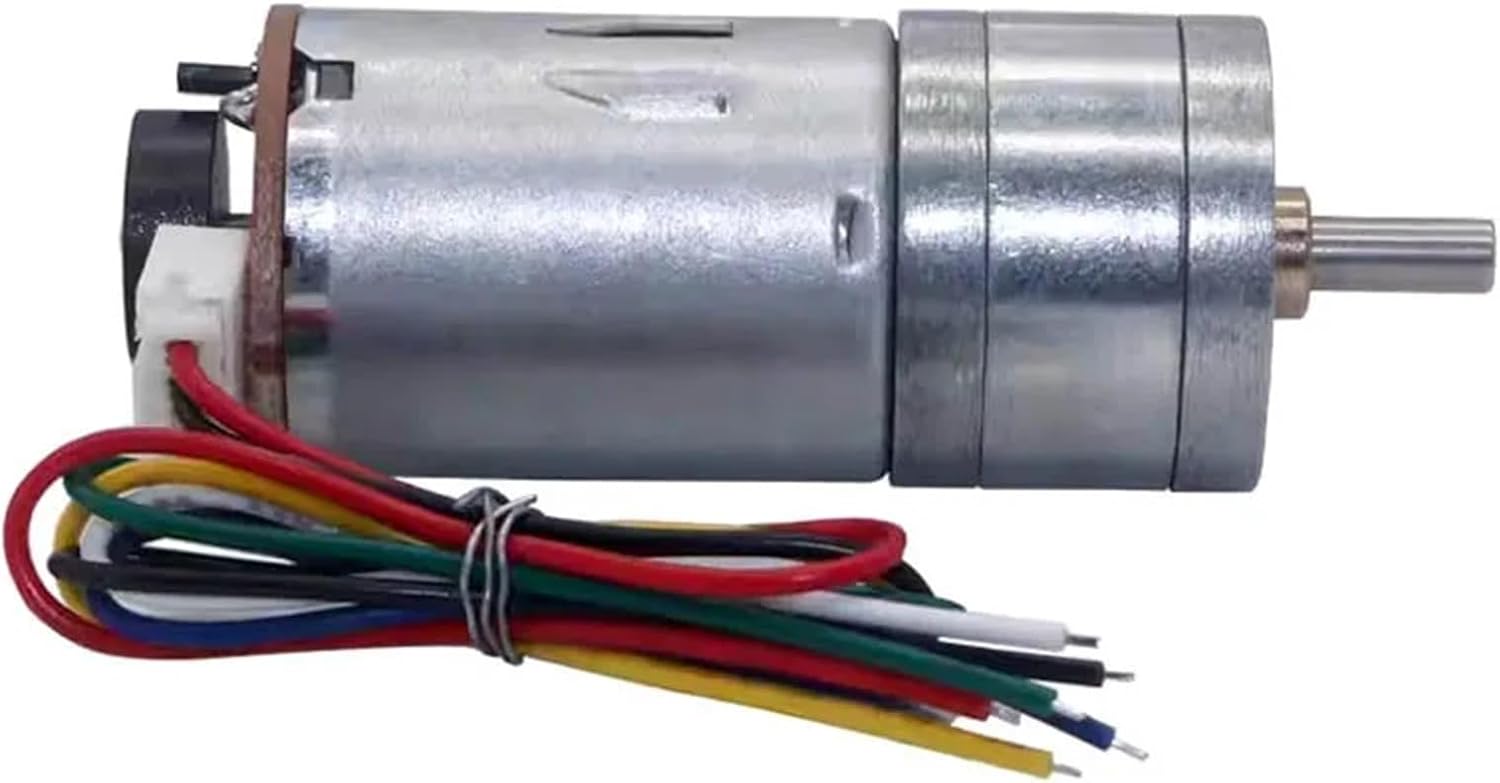 Amazon.com: JGA25-370B dc gear encoder motor 6000rpm high speed 370 dc ...
