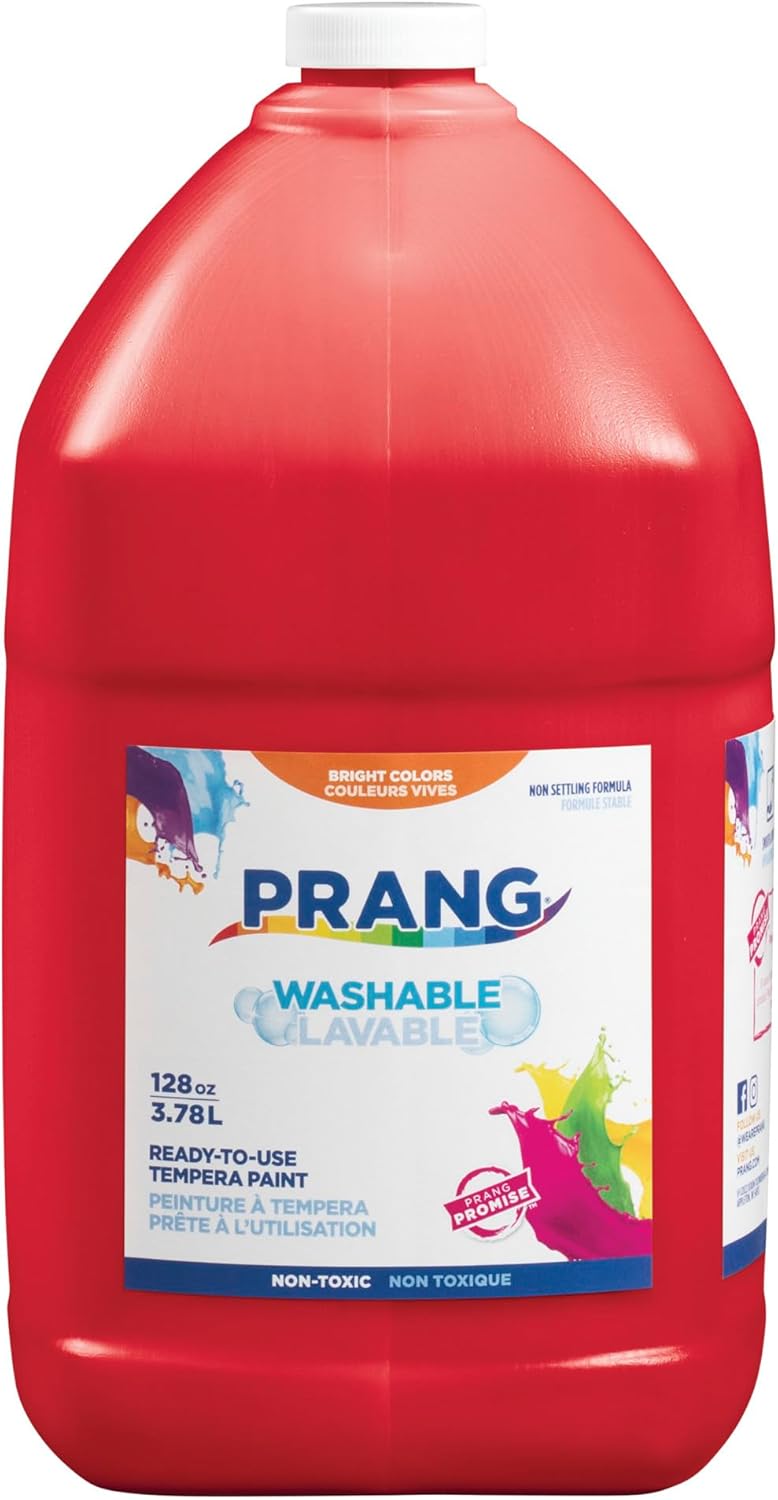 Prang Paint Tempera Wash Red Gallon