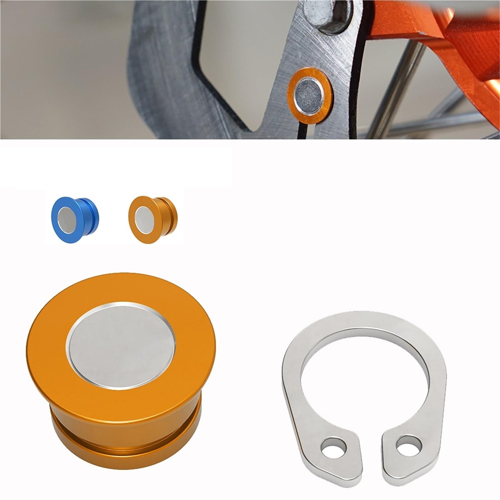 Couvercle de Protection de Disque Aimant de Rotor de Compteur de Vitesse/odomètre pour Moto KTM 125-530 XC XC-W TPI Six Days EXC-F Six Days 2003-2023(A)