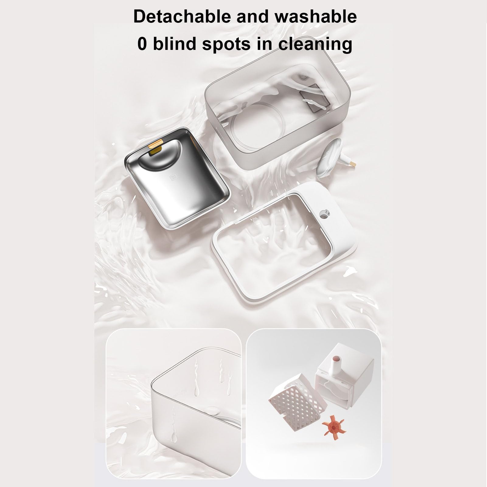 Fuente de Agua para Gatos de Acero Inoxidable de 4,5 L de Gran Capacidad, Dispensador de Agua Inteligente Inalámbrico para Mascotas con Bomba Silenciosa, Alimentador Circulante de Cuenco de