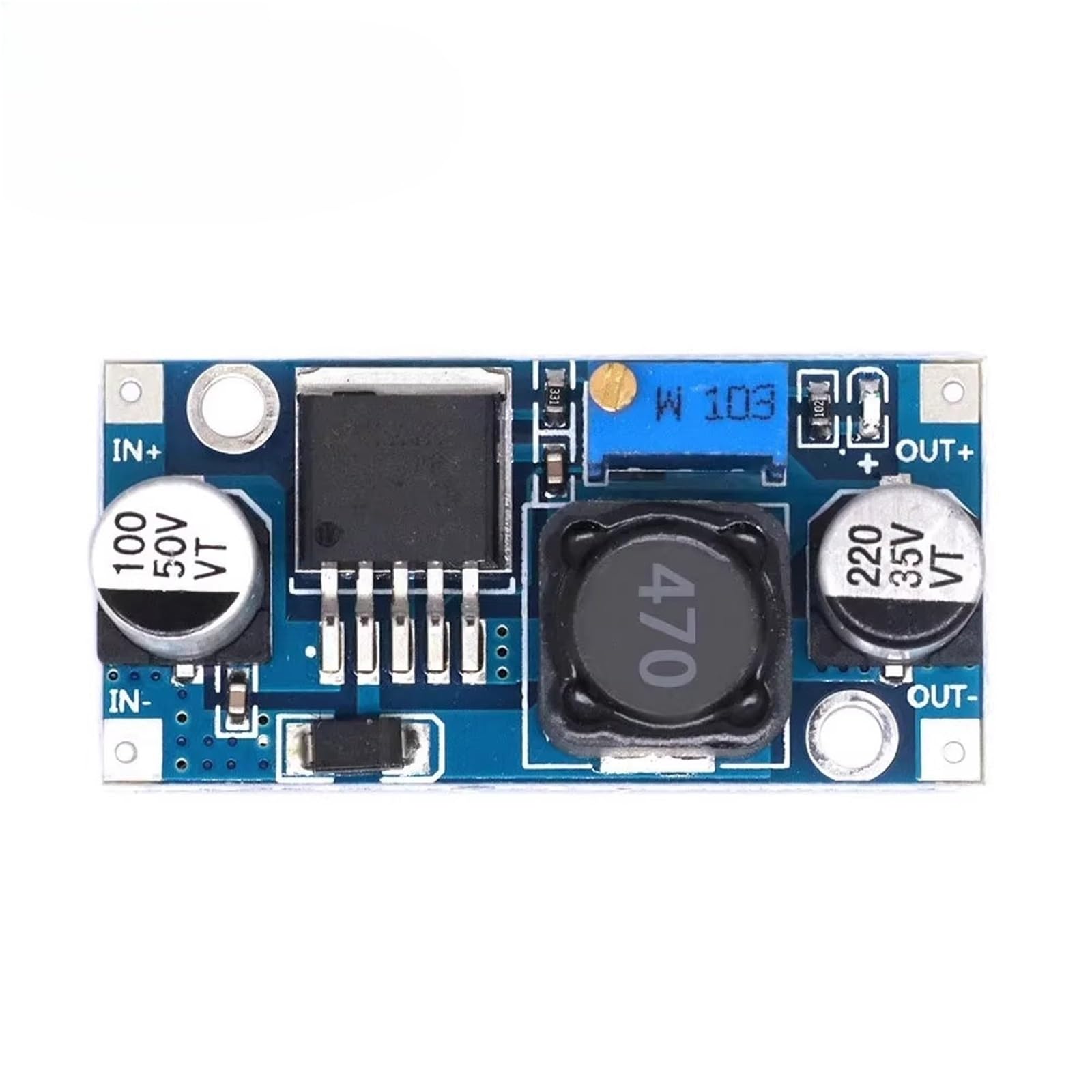50 Uds LM2596 DC-DC módulo convertidor Buck 3A Fuente de alimentación Reductora Ajustable 24V a 12V/5V/3V módulo regulador de Voltaje LM2596S(SMD Capacitor)