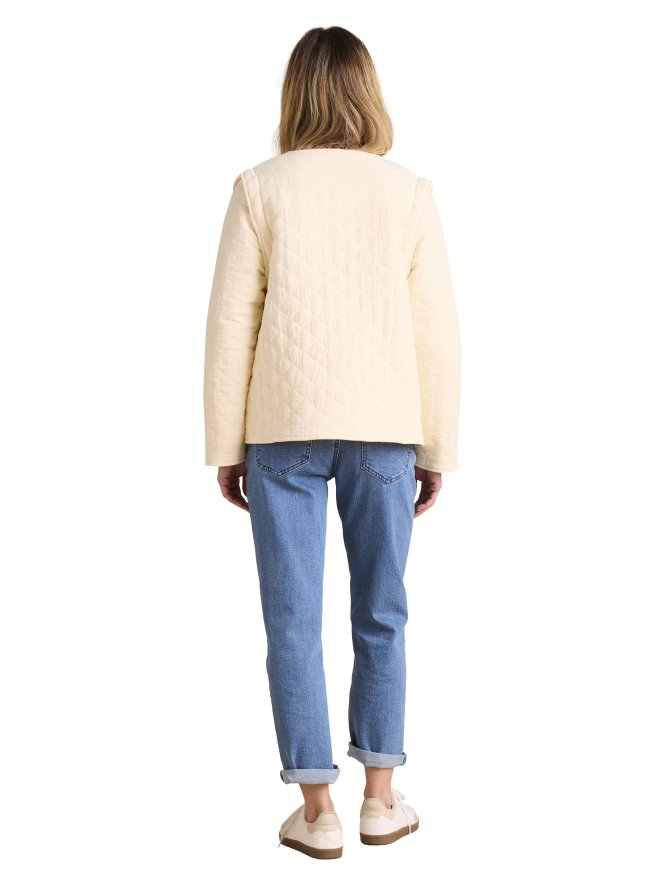 ENVIE DE FRAISE Gesteppte Tragejacke aus Musselin mit Recycling-Polyester & Bio-Baumwolle