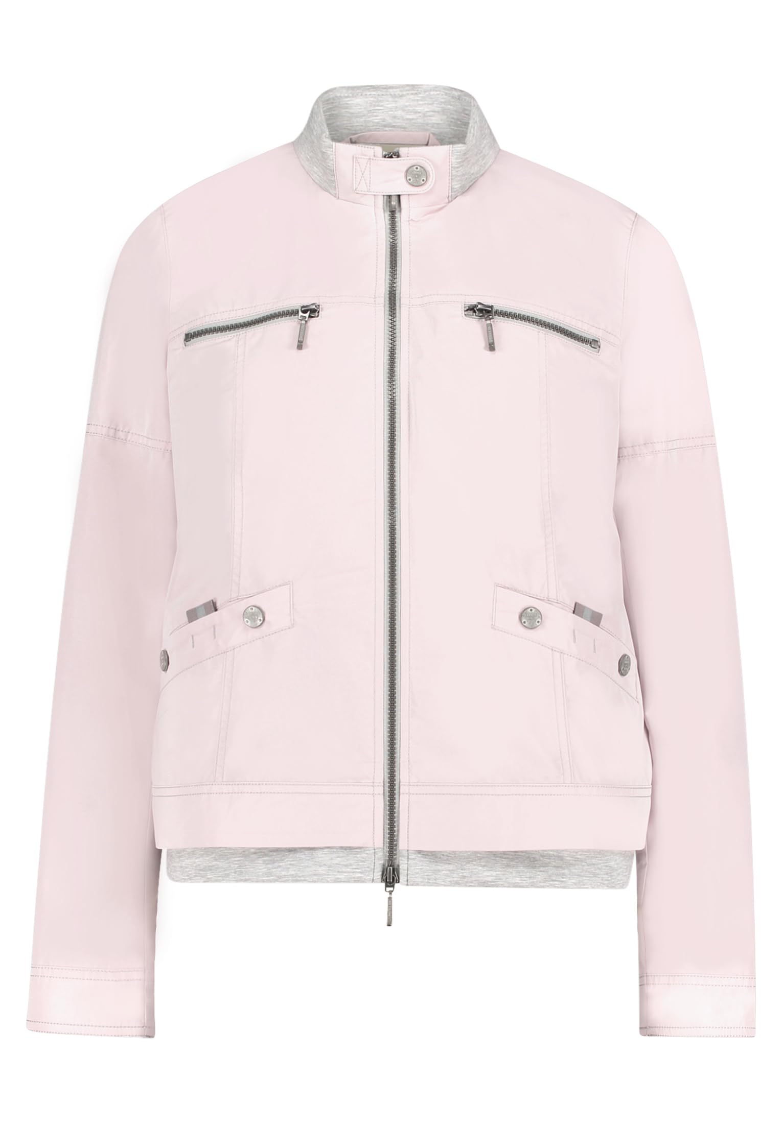 AMBER & JUNE Sommerjacke Damen Stehkragen