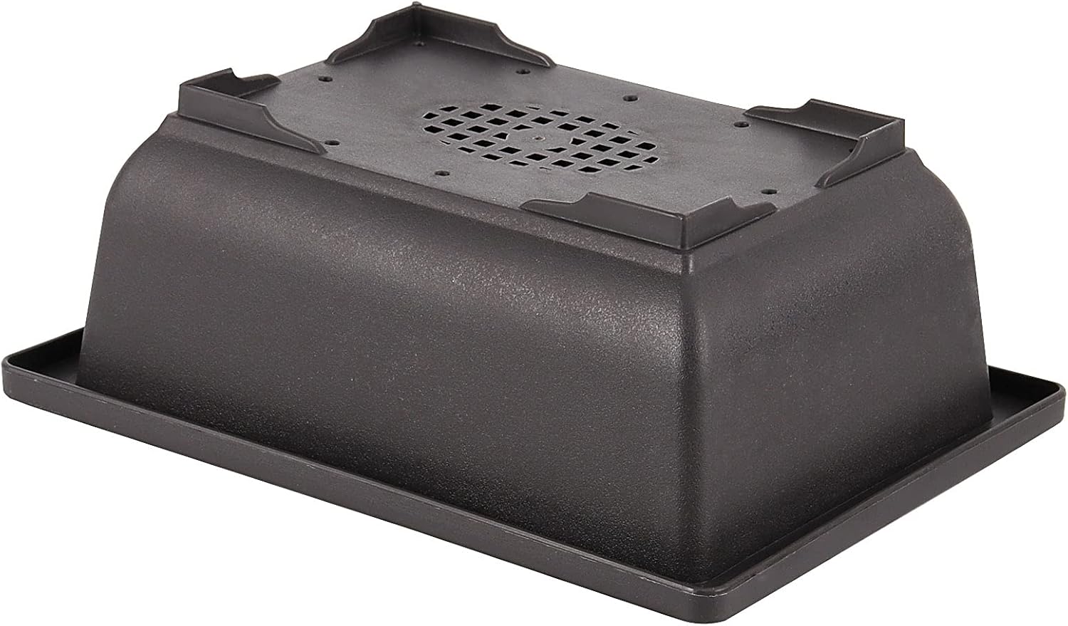 SEUNMUK 25 PCS 6.5 Inch Plastic Bonsai Training Pots,Thicken Rectangular Plastic Growing Pots, with 25 Trays for Garden, Bonsai Plants Growing Pot for Home, Office, Balcony, Garden and Yard