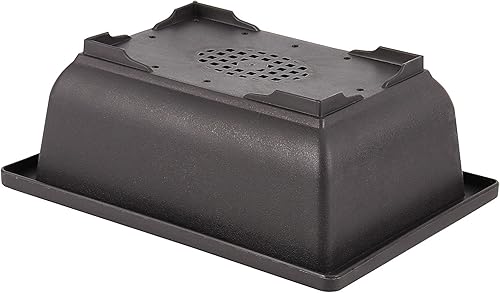 Miniatura 5 de SEUNMUK 25 macetas de entrenamiento de bonsái de plástico de 6.5 pulgadas, macetas de cultivo de plástico rectangulares gruesas, con 25 bandejas