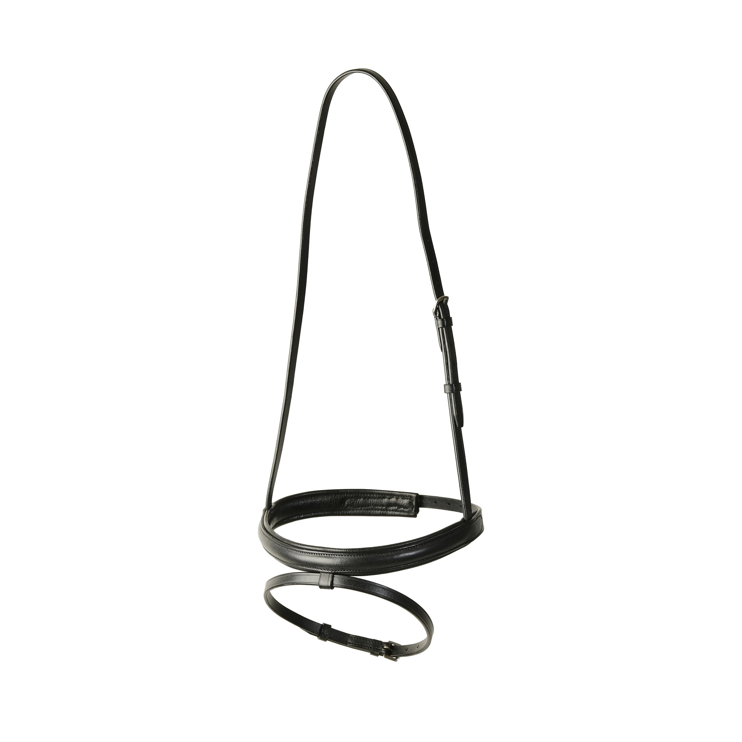 Kincade Classic Plain Raised Flash Noseband, Black, Shetland