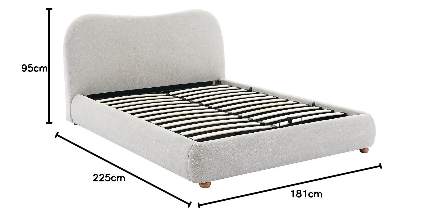 Vente-unique-Canapé abatible 160 x 200 cm - Tela - Beige - VANARI