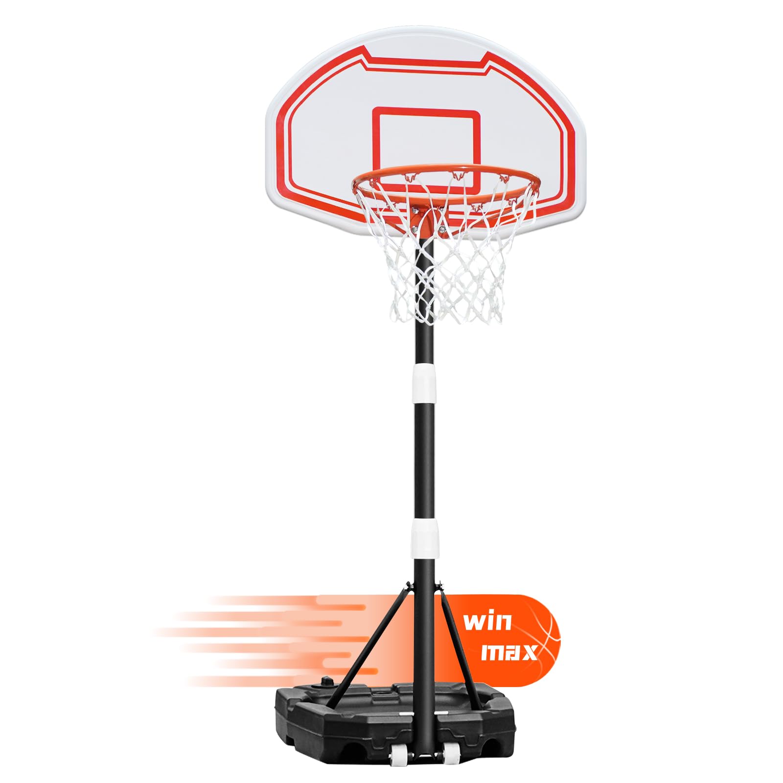 WINMAX Kids Basketball Hoop, 3.2 To 72FT Adjustable