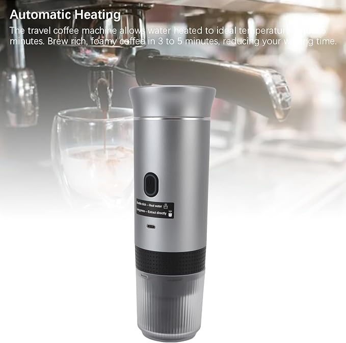 Cafetera Portátil 120ml Automática Recargable USB miniatura 4