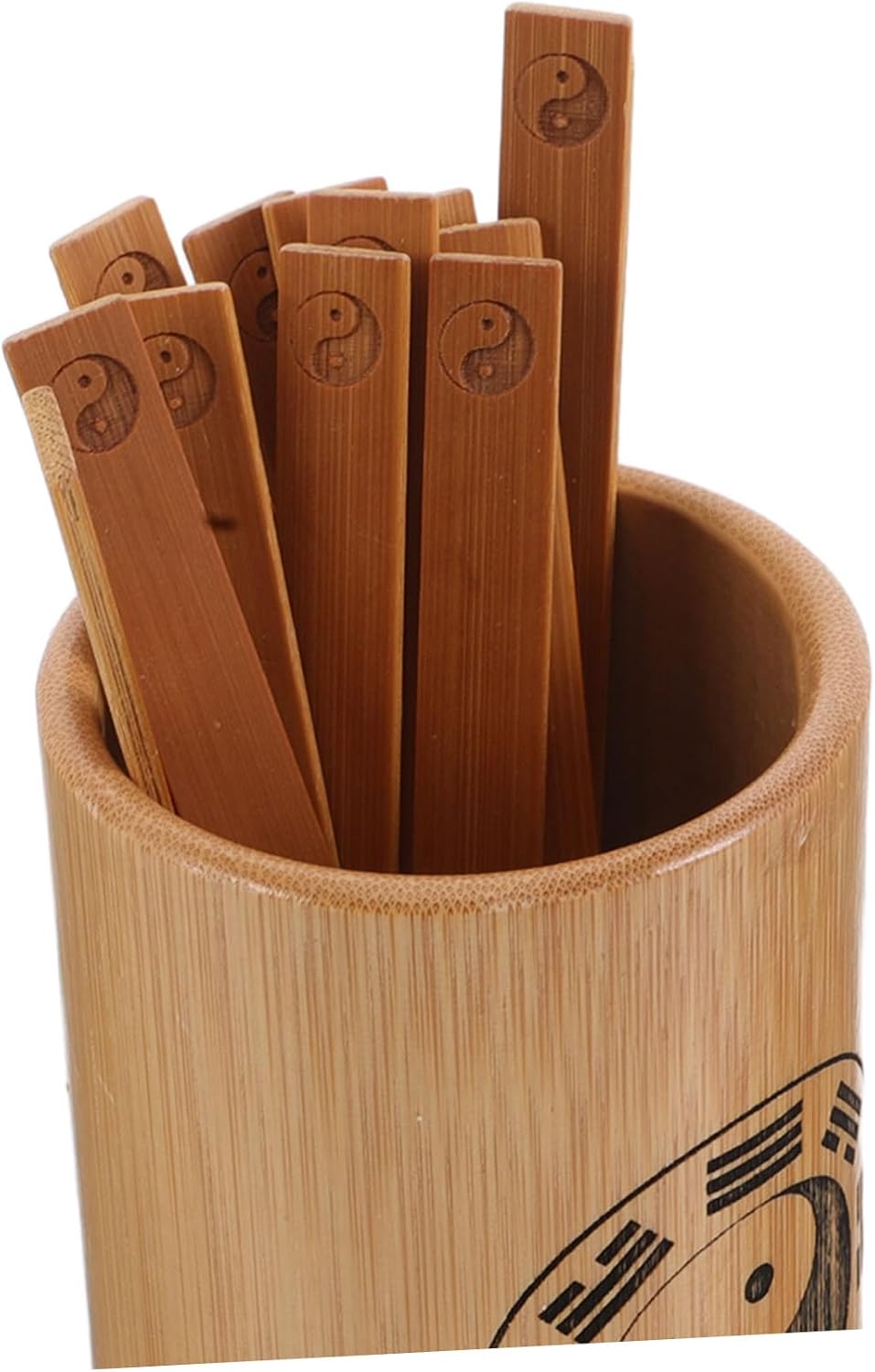 Cabilock Traditional Chinese Culture Learning i Ching Fortune Telling Sticks Bamboo Wooden Bucket Feng Shui